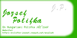 jozsef polifka business card